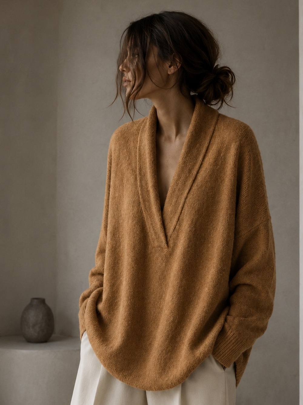 Anthropologie Moth Oversized Tunic Sweater – Marigold Yellow – Size 1X